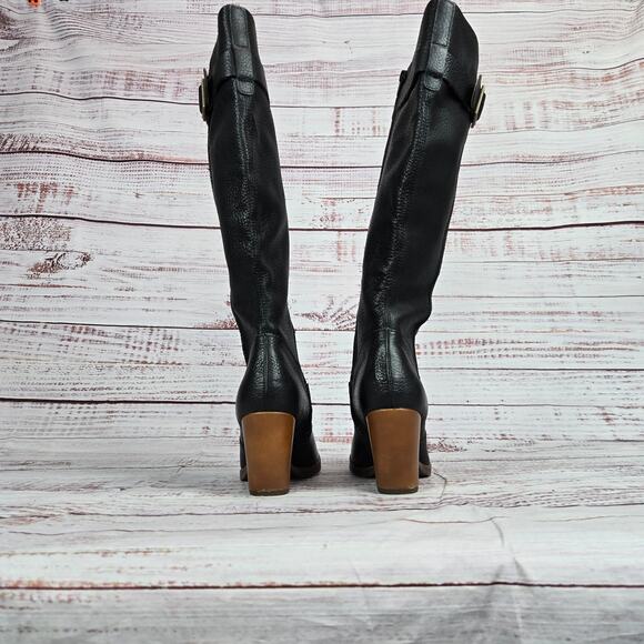 Kork-Ease Black and Brown Heeled Boots - Picture 5 of 11